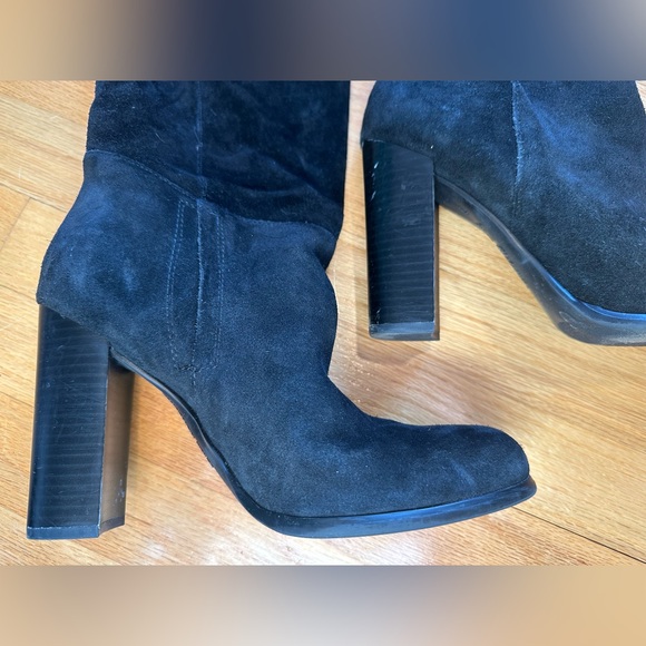 Sam Edelman Victoria Tall Suede Black Knee High Boot size 9. - Picture 7 of 11